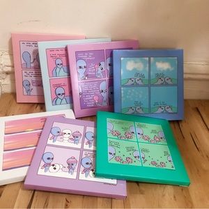 Strange Planet | Nathan W Pyle | Alien Comic Canvas Prints (7 total)